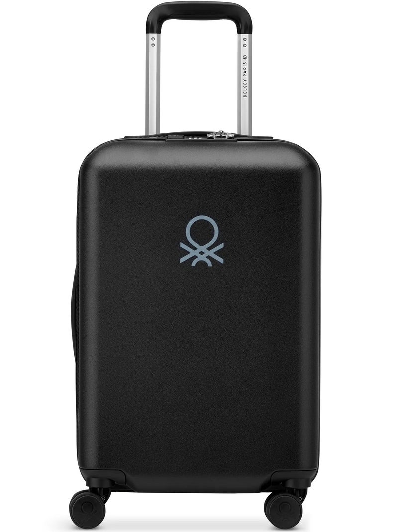 UNITED COLORS OF BENETTON UCB 55 Cm 4 Double Wheeled Hardside Expandable Check-In Luggage Trolley Case - Black - Image 1